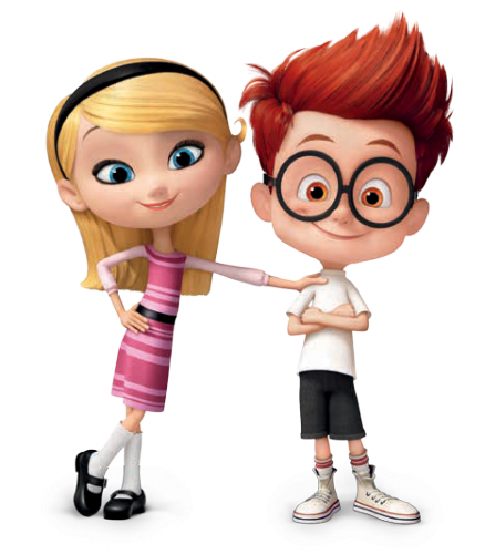Sherman And Penny Peterson Best Friends - Sherman Y Penny (438x500), Png Download