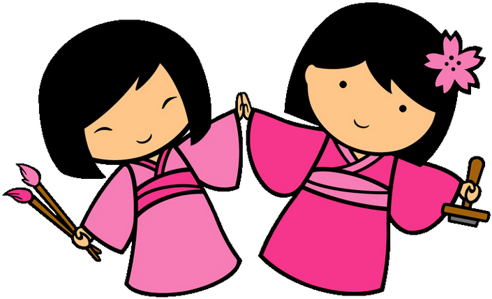 Png Free Download Sister Stamps - Two Girl Best Friend Clipart (800x620), Png Download