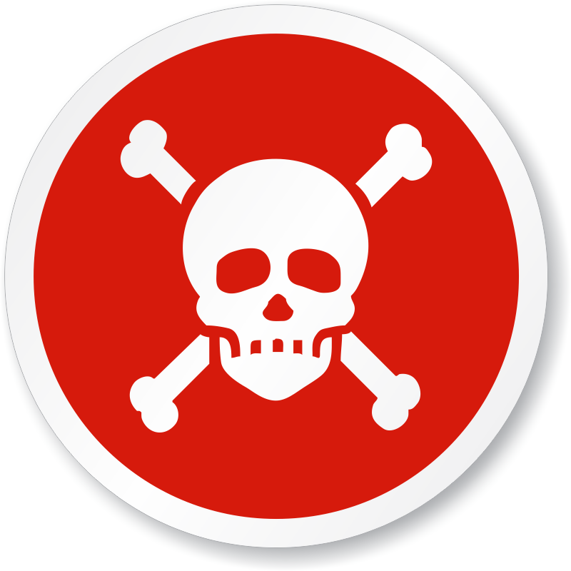 Picture Library Toxic Or Iso Circular Sign Sku Is - Pure Barre Skull Tank (800x800), Png Download