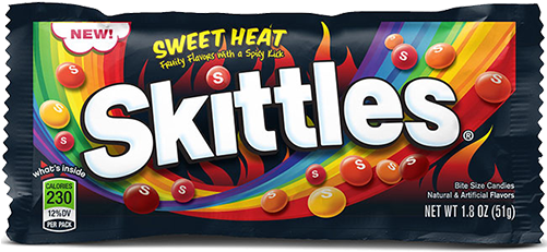Skittles Sweet Heat Bite Size Candies - New 2017 Skittles Sweet Heat Flavors Bite Size Candies (500x500), Png Download