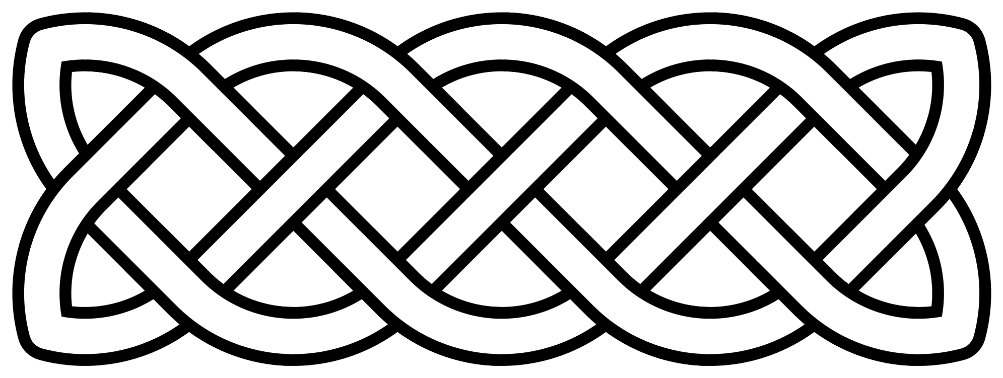 Open - Celtic Knot Png (2000x763), Png Download