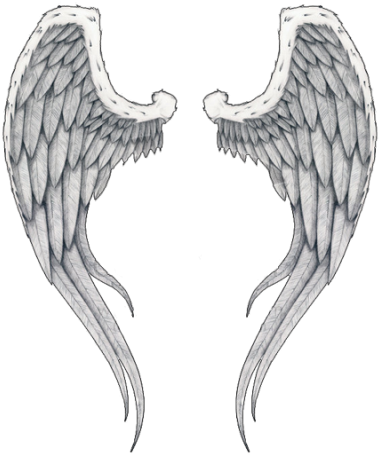 Wings Tattoos Clipart Png Images - Angel Wings Tattoo Transparent (400x473), Png Download