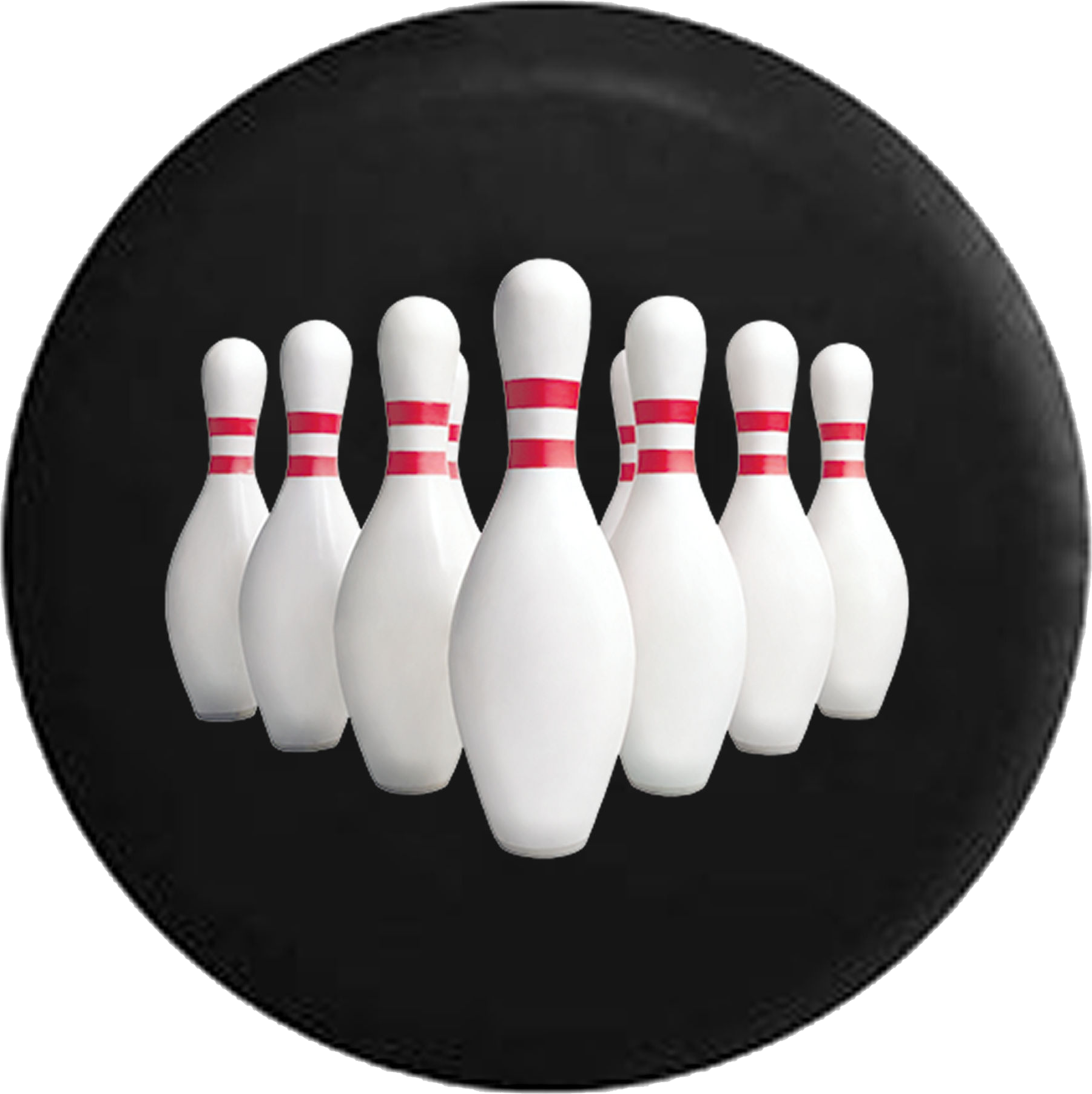 Download Bowling Pins Full Set Strike Jeep Camper Spare Tire Bowling
