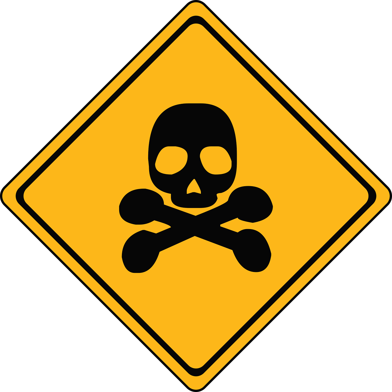 If You're Toxic, We're Done - Alligator Crossing Road Sign (1280x1280), Png Download