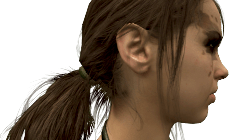 Quiet [hair Test No Background] By Solidiersnake On - Hair (800x491), Png Download