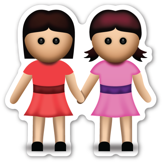 Best Friends Emoji Png - Emojis De Mejores Amigas (528x525), Png Download