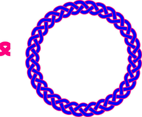 Blue & Pink Celtic Knot Svg Clip Arts 600 X 493 Px (600x493), Png Download