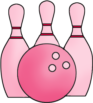 Bowling Clipart Graphic Freeuse - Bowling (435x472), Png Download