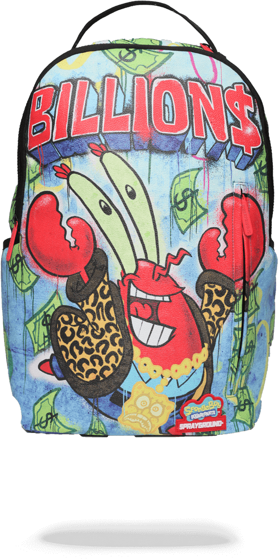 Mr Krabs Sprayground Backpack (960x1225), Png Download