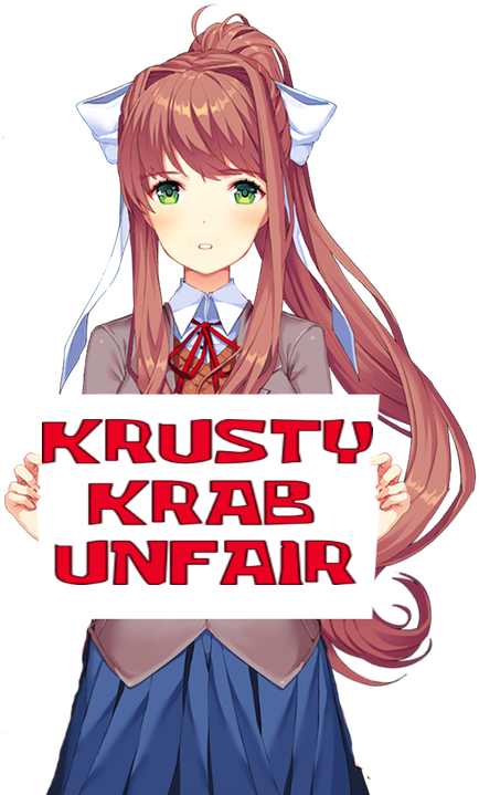 Funthe - Doki Doki Literature Club Monika (768x768), Png Download