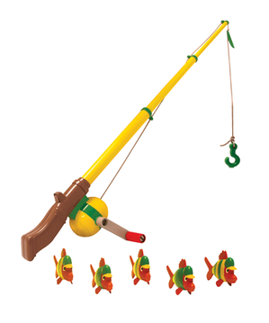 The 12" Fishing Rod Easily Extends Up To 24" Long - John Deere - Electronic Fishing Pole (498x603), Png Download