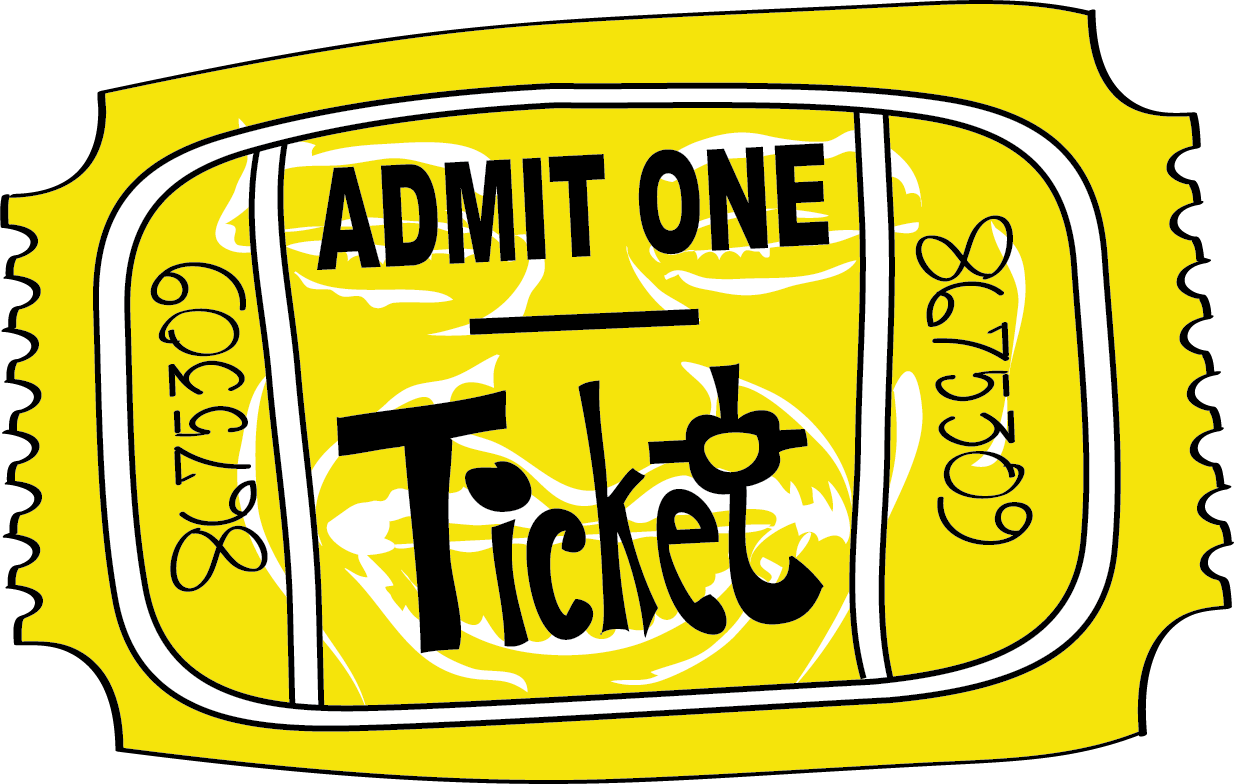 Tickets Clipart Admit One (1234x784), Png Download