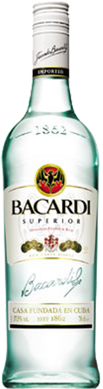 Bacardi Carta Blanca Rum 70cl (312x559), Png Download