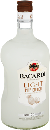Bacardi Light Pina Colada Rum - 1.75 L Bottle (600x600), Png Download