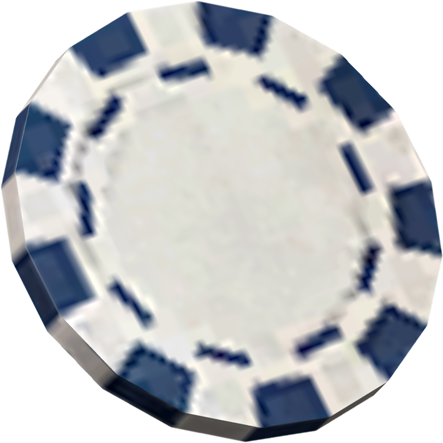 Blue Poker Chip - Casino Token (891x892), Png Download