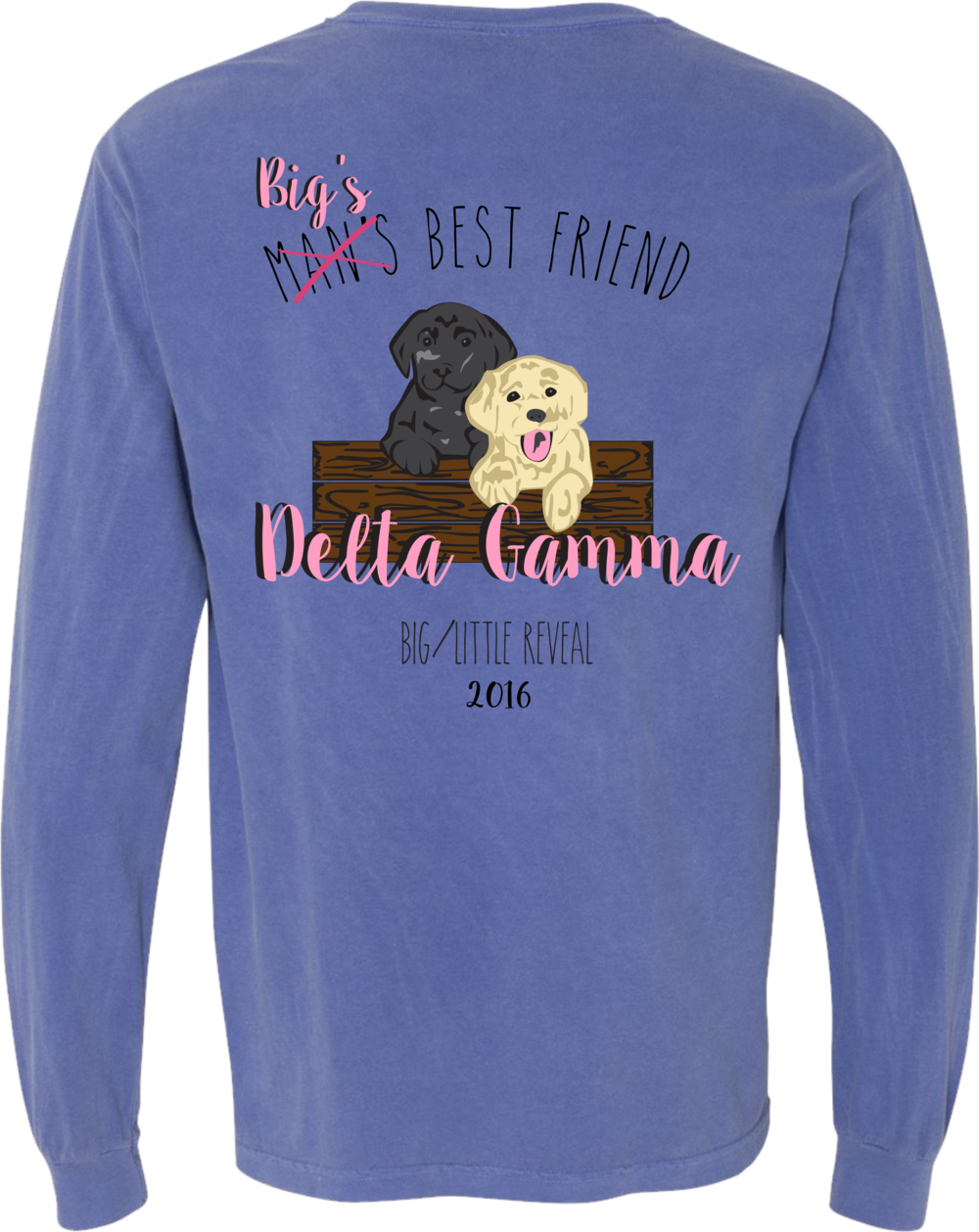 Dg Big Little Puppy Back - Sweatshirt (1000x1259), Png Download
