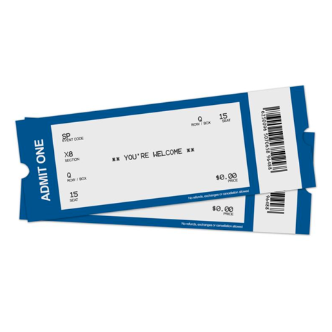 Other Discounted Tickets - Concert Ticket Clip Art (500x500), Png Download