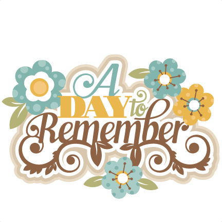 A Day To Remember Svg Cutting Files For Scrapbooking - Day To Remember Title (432x432), Png Download
