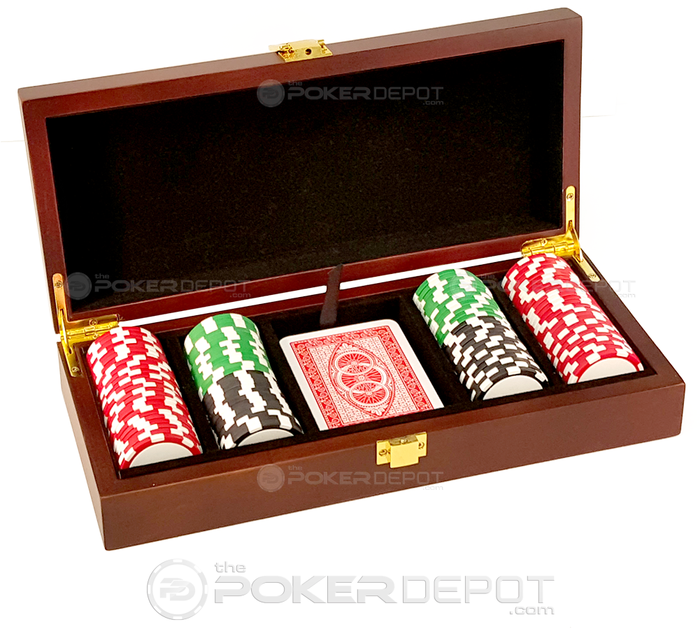 Mahogany Poker Chip Case - Poker Sets (1000x1000), Png Download