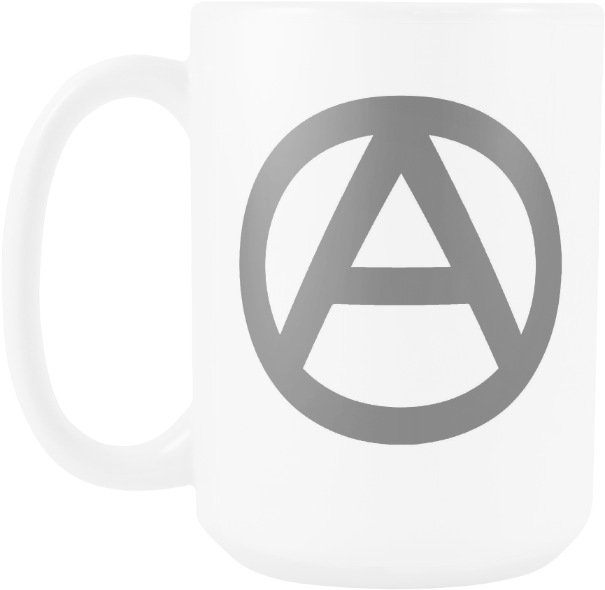 15 Oz Anarchy Logo Coffee Mug - Mug (1024x1024), Png Download