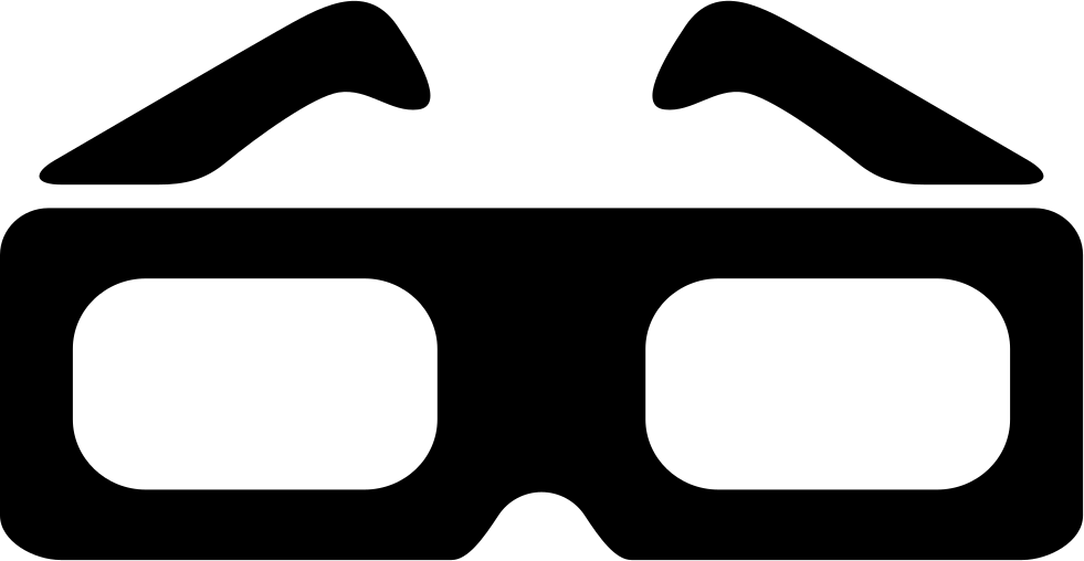 Old 3d Glasses Comments - 3d Glasses Icon Png (981x508), Png Download
