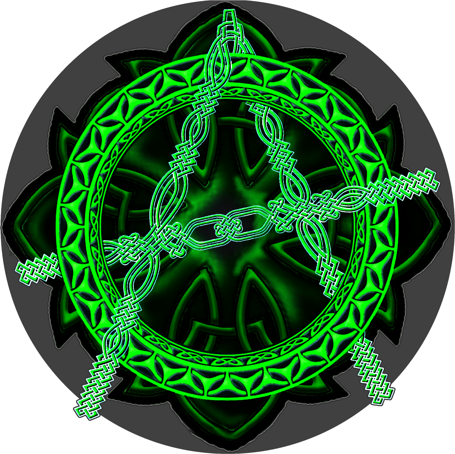 Celtic Knot Anarchy Symbol T-shirt, Hat Anarchy Symbol, - Circle (1600x1543), Png Download