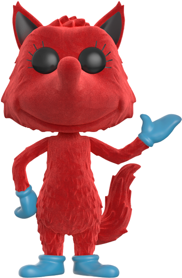 Fox In Socks Flocked Us Exclusive Pop Vinyl Figure - Funko Pop Books: Dr. Seuss - Fox In Socks (flocked) (600x600), Png Download