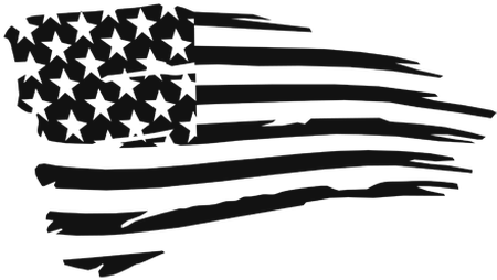 Interior American Flag Clip Art - Thin Blue Line Flag Clipart (450x300), Png Download