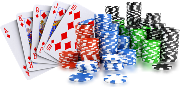 Chips And Cards - Learning Poker (603x292), Png Download