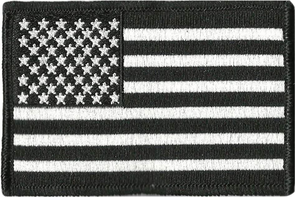 2x3" Usa Flag Patch For Tactical Cap - Us Army Biker Patch With 2 American Flags (1024x1024), Png Download