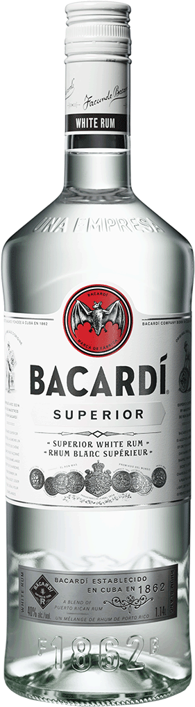 Bacardi Superior White Rum - Rum Bacardi Carta Oro 1 L (284x1024), Png Download