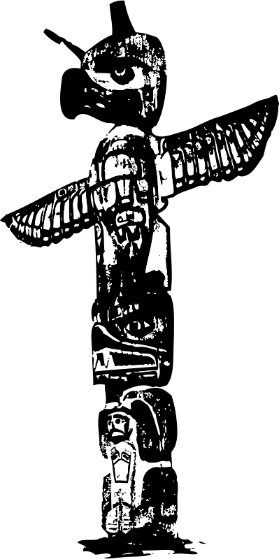 This Graphics Is Totems About Art, Eskimos, Externalsource, - Totem Pole Png (399x800), Png Download