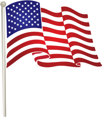 Star American Flag Transparent Png - American Flag Clip Art Png (400x400), Png Download