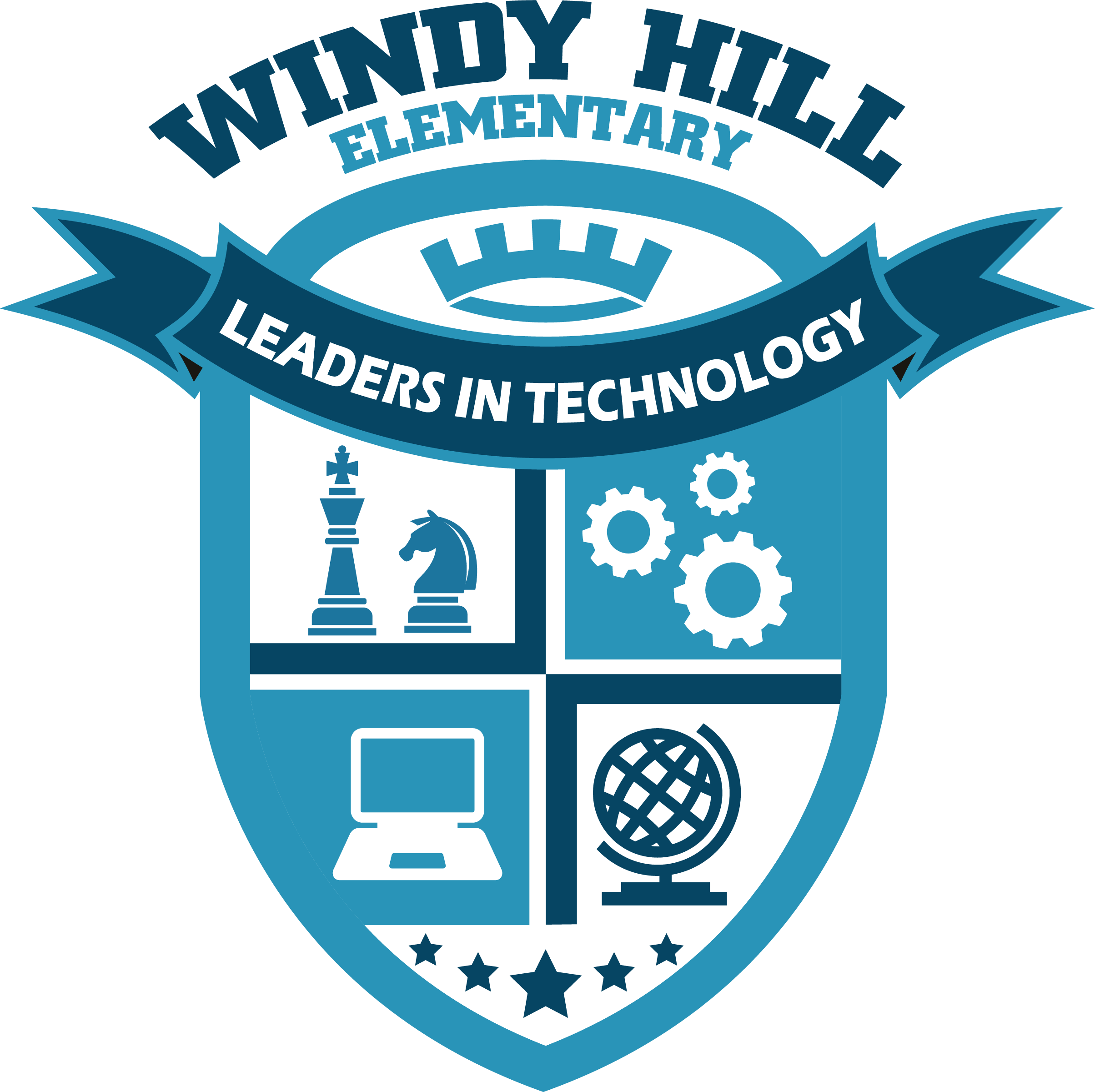 Windy Hill Elementary - Stock Illustration (2408x2401), Png Download