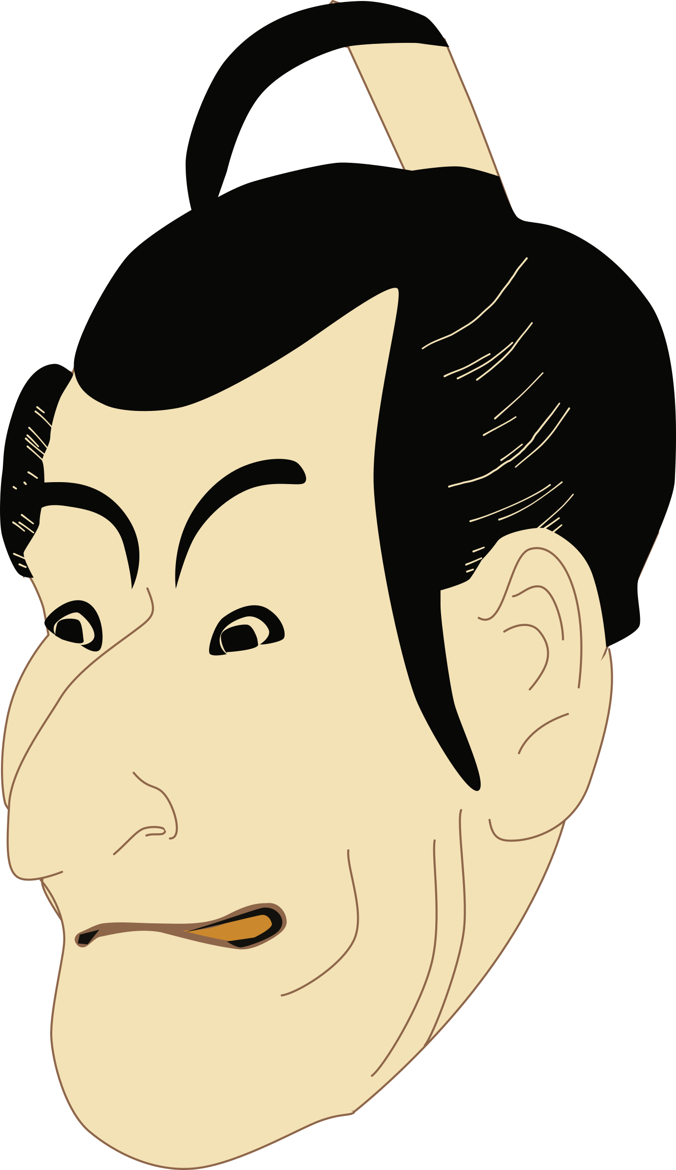 This Free Icons Png Design Of Kabuki Actor (1387x2400), Png Download