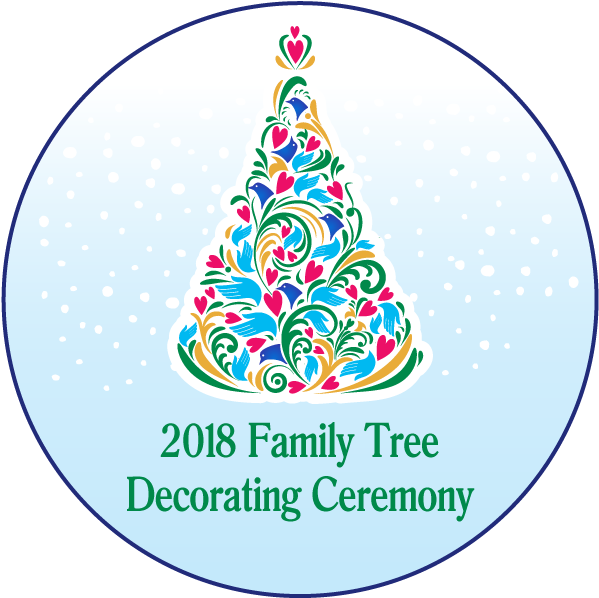 2018 Family Tree Decorating Ceremony Modesto - Circle (609x606), Png Download