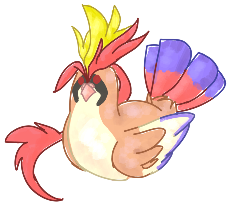 Anime Hair Pigeon - Cartoon (800x800), Png Download