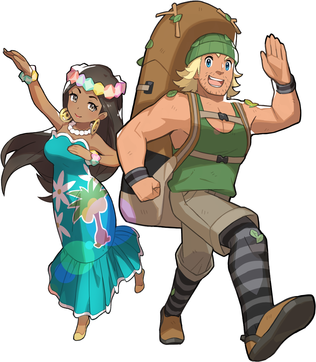 Sm Dancer Hiker Saito - Pokemon Sun And Moon Trainer Classes (1061x1200), Png Download