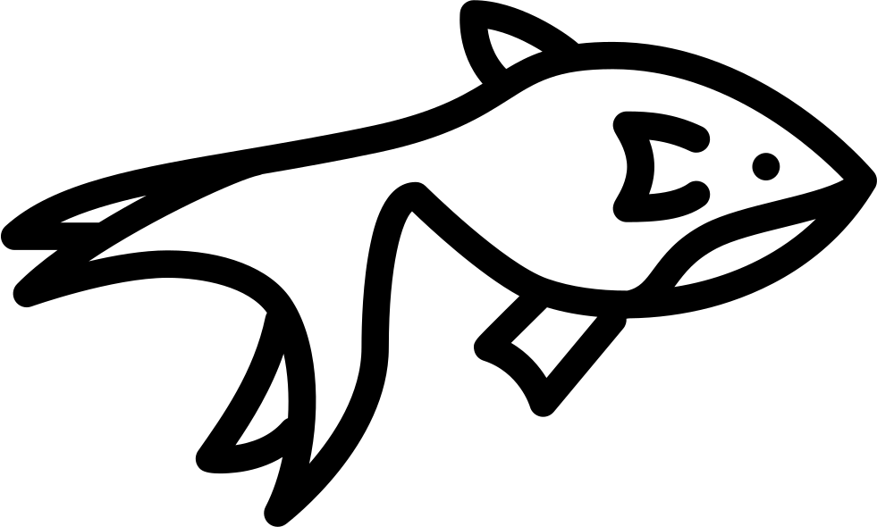 Gold Fish - - Scalable Vector Graphics (981x590), Png Download