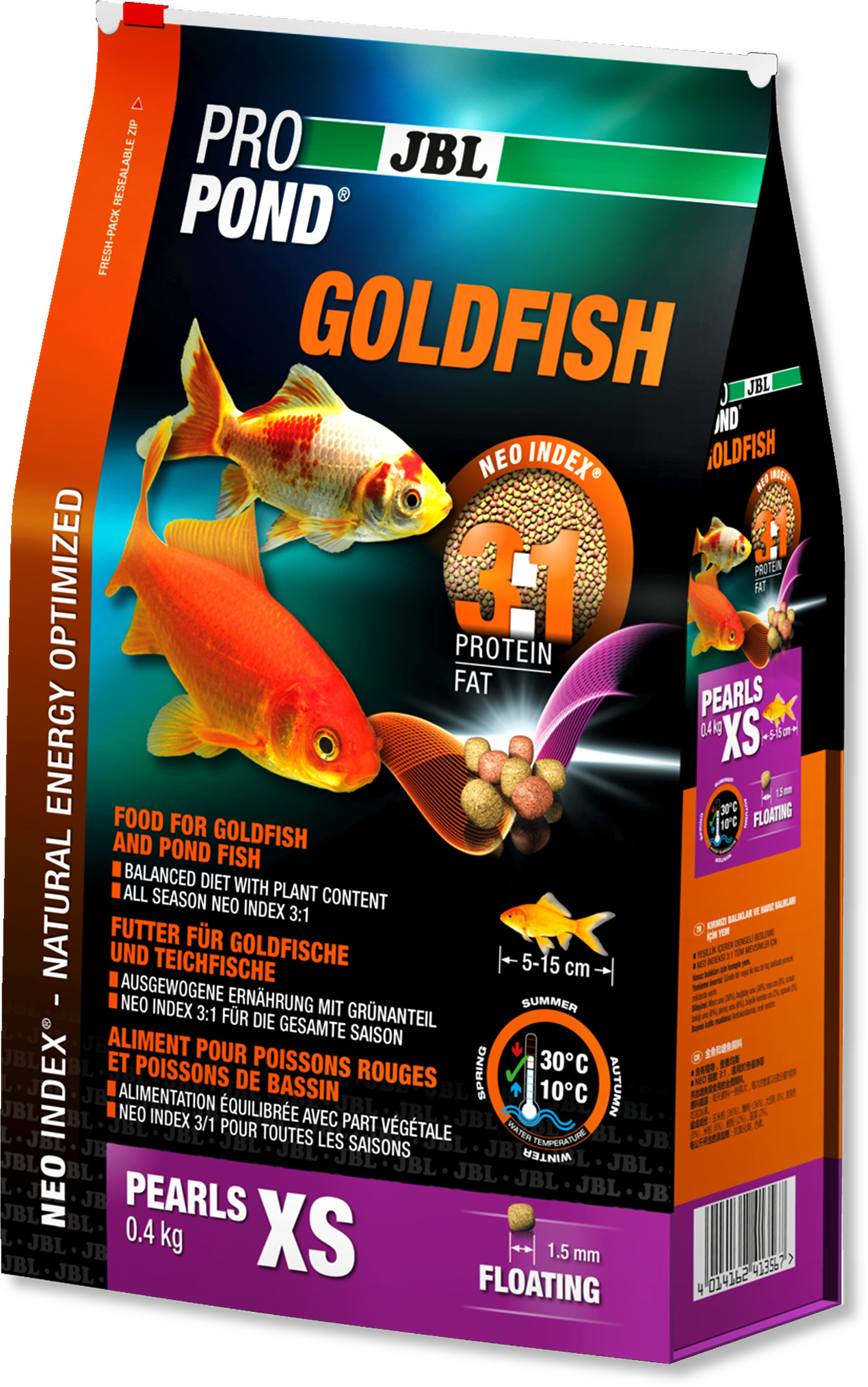 <img H137/72667 " Alt=""> - Jbl Propond Goldfish Medium 0.4kg (1940x3099), Png Download