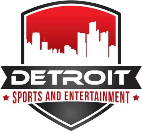 Plastic Sign: Naxart's Detroit Skyline Red, 16x12in. (800x800), Png Download