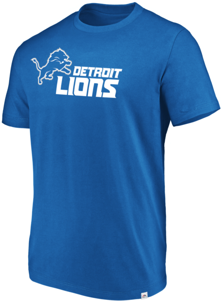 Detroit Lions Majestic Men's Blue Flex Logo T-shirt - Smackdown Live T Shirt (600x600), Png Download