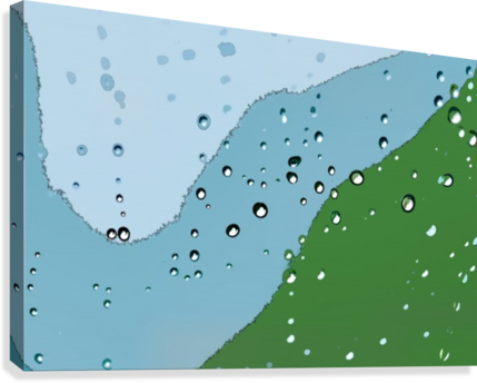 Raindrops 1 Canvas Print - Artist (429x344), Png Download