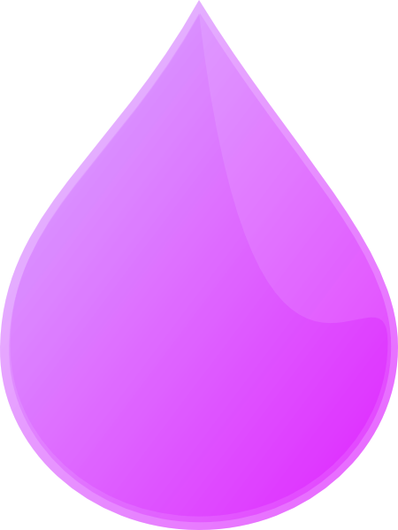 Clip Art At Clker Com Vector Online - Purple Raindrop Clipart (450x599), Png Download