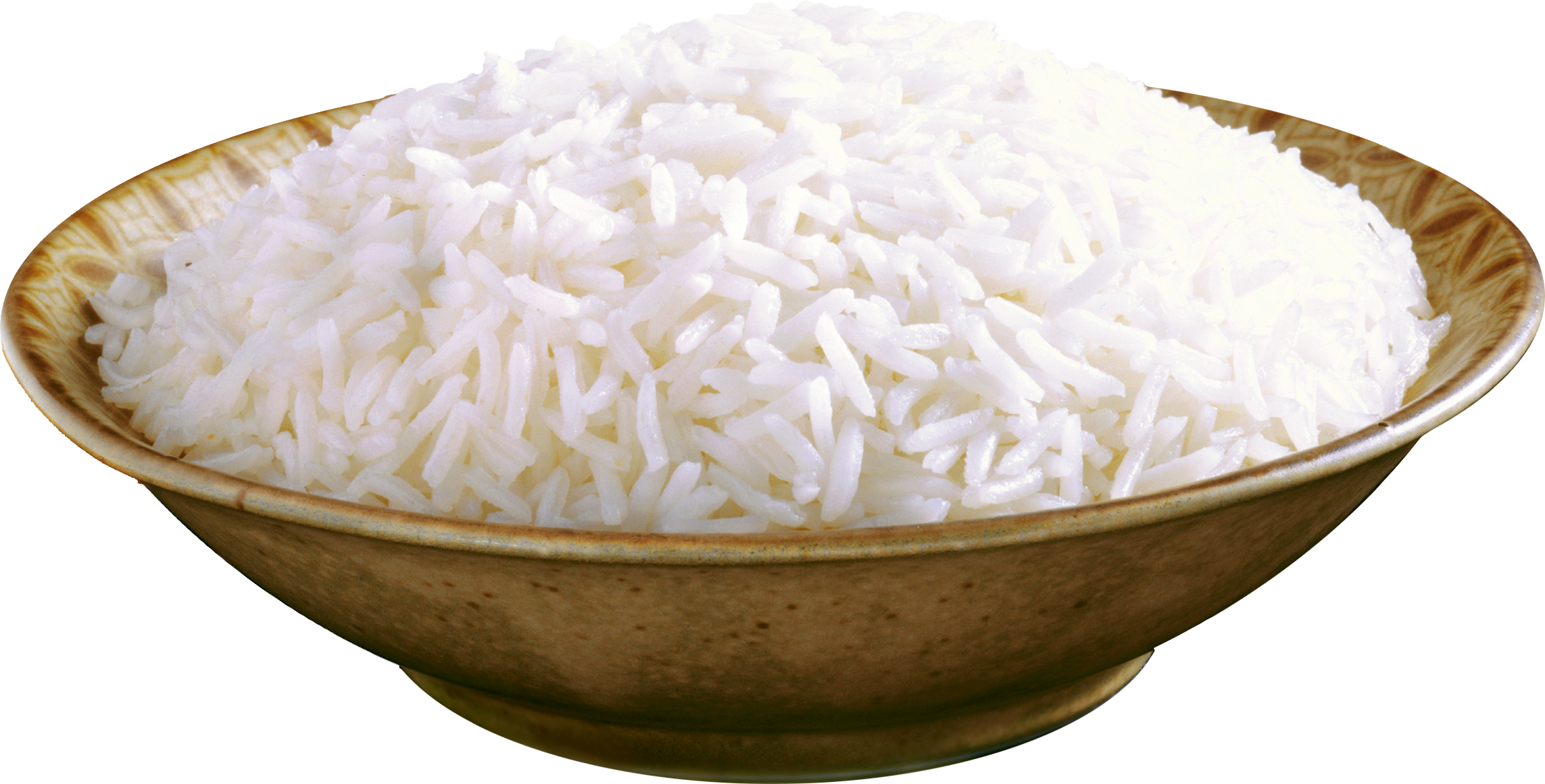 White Basmati Jasmine Transprent - Cooked Rice (2286x1160), Png Download