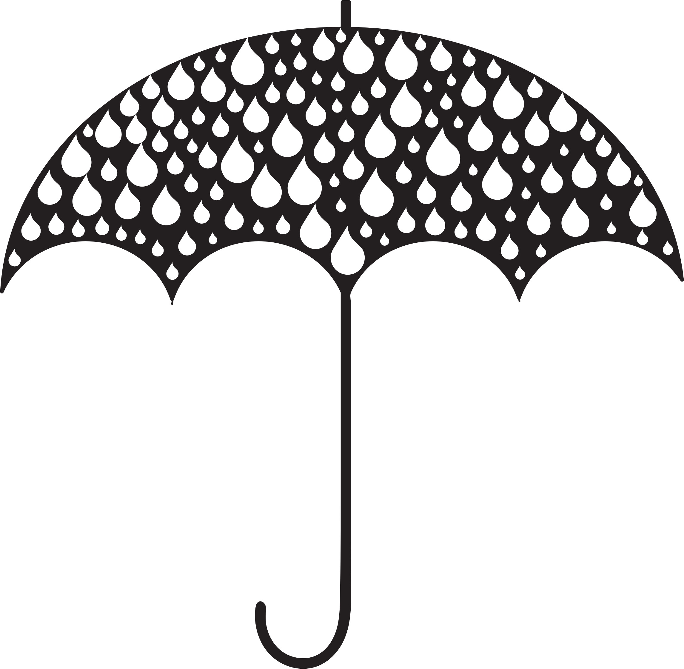Clipart Rain Rain Drops - Rain Drops Clip Art (2292x2241), Png Download