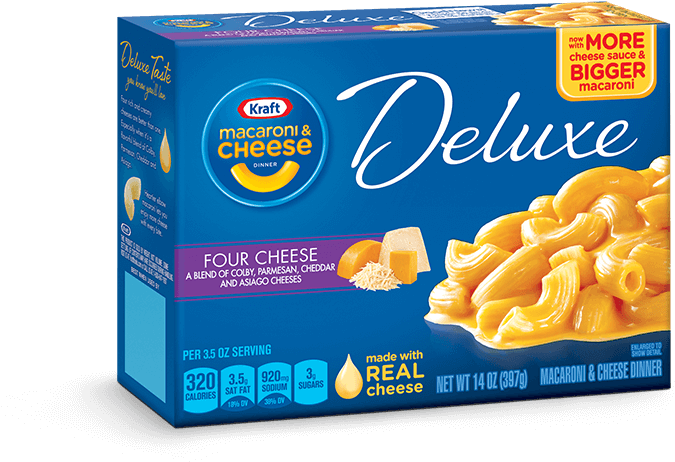 Kraft Mac And Cheese Deluxe (713x478), Png Download
