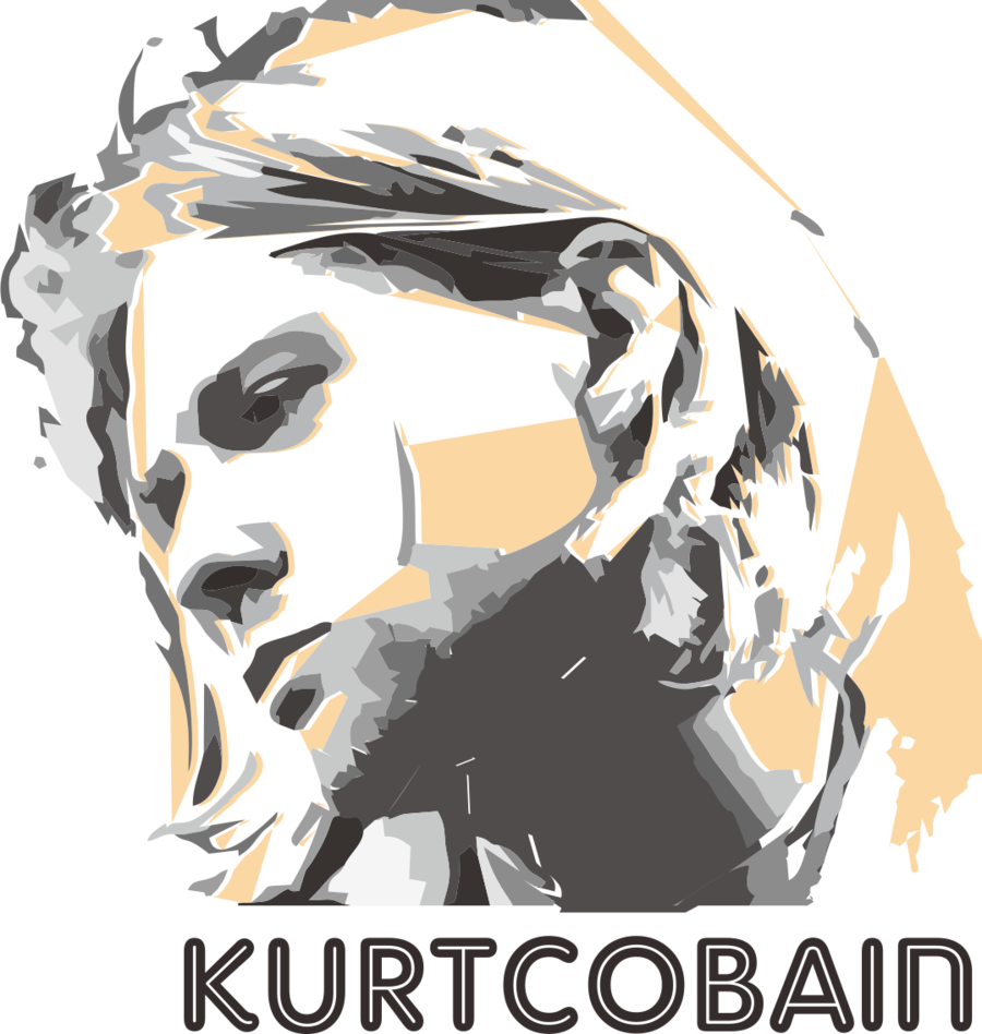 Kurt Cobain V=1490675333 - Logo Nirvana Kurt Cobain (900x948), Png Download
