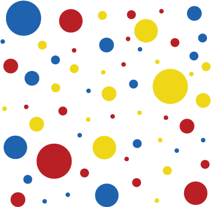 Dots And Spots Wall Quotes™ Vinyl Art Decal - Color Polka Dots Png (451x451), Png Download