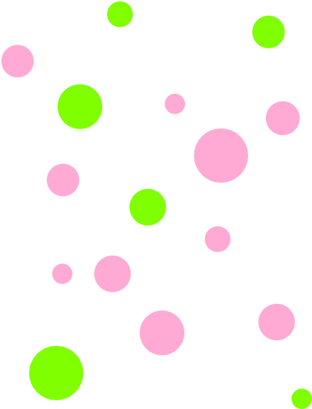 How To Set Use Pink And Green Polka Dots Clipart (462x599), Png Download